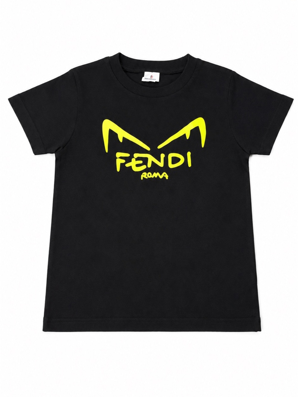 Source Unknown Black Tee with Yellow Graphic